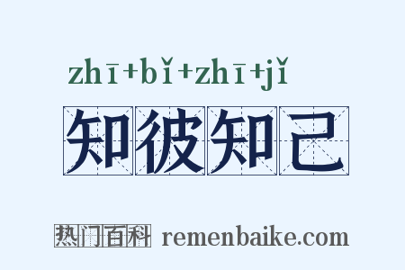 知彼知己是什么意思的图片